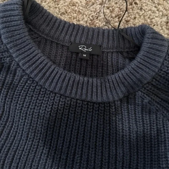 RAILS VENUS in IRON BLACK TIE DYE Sweater Size Medium in cotton/cashmere - Picture 11 of 12